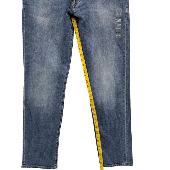 GAP GapFlex Straight Jeans Mens Blue Odom Medium Wash Denim Size 30x32 - Picture 9 of 10